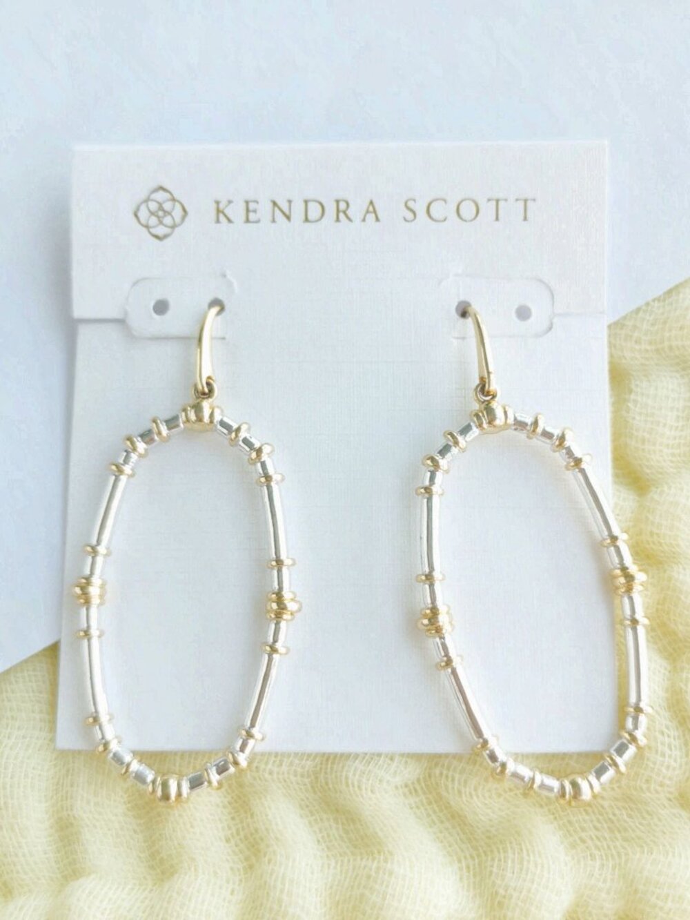 🍓Authentic Kendra Scott Essie Mixed Metal Open Frame Earrings